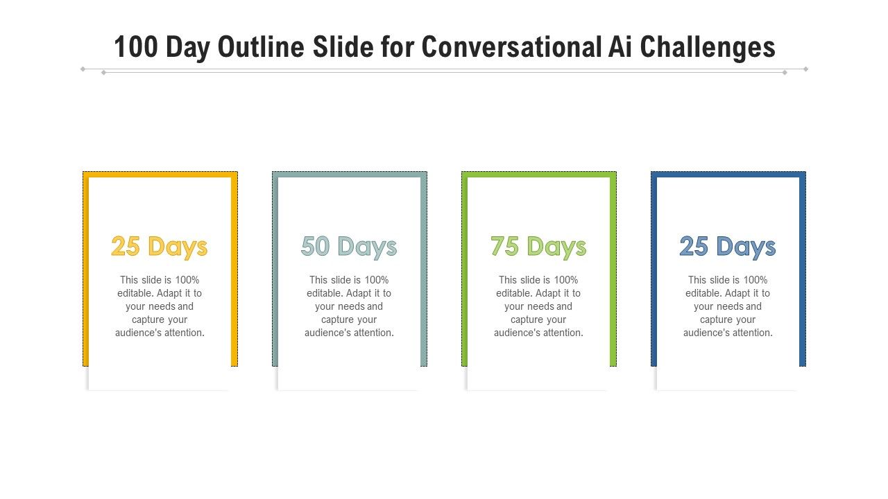 100_Day_Outline_Slide_For_Conversational_Ai_Challenges_Ppt_PowerPoint_Presentation_Gallery_Icon_PDF_Slide_1.jpg