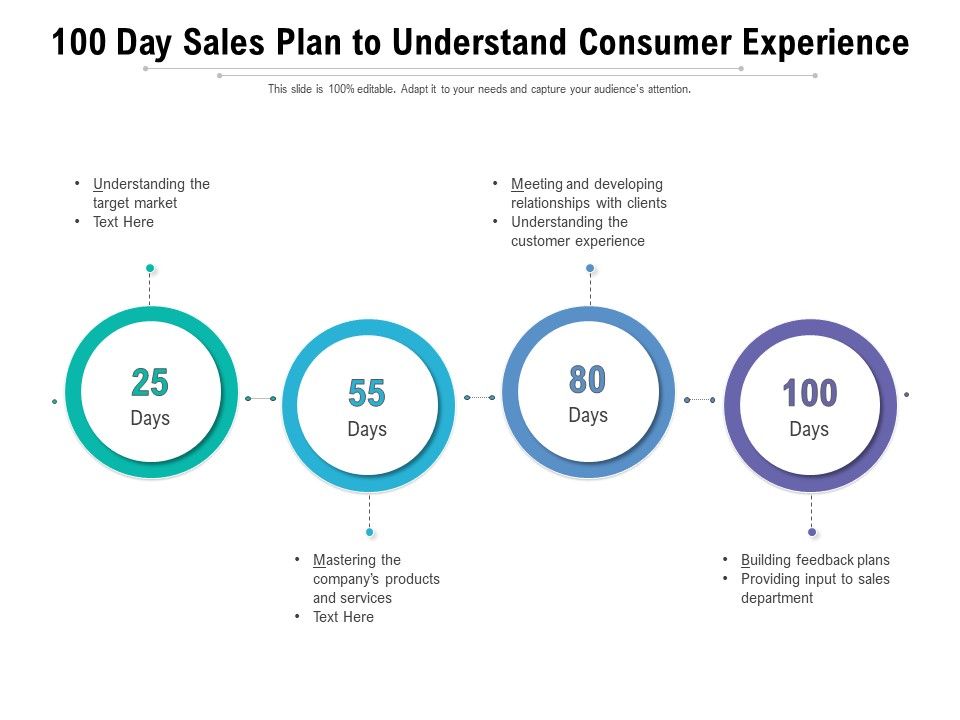 100_Day_Sales_Plan_To_Understand_Consumer_Experience_Ppt_PowerPoint_Presentation_File_Gridlines_PDF_Slide_1.jpg