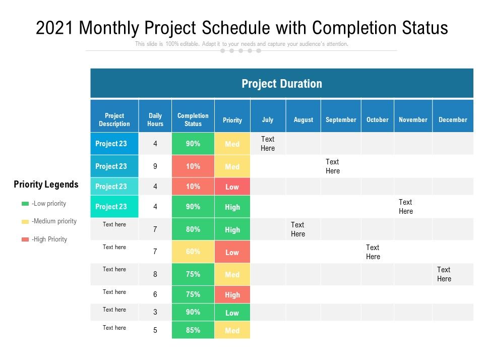 2021_Monthly_Project_Schedule_With_Completion_Status_Ppt_PowerPoint_Presentation_Gallery_Clipart_PDF_Slide_1.jpg