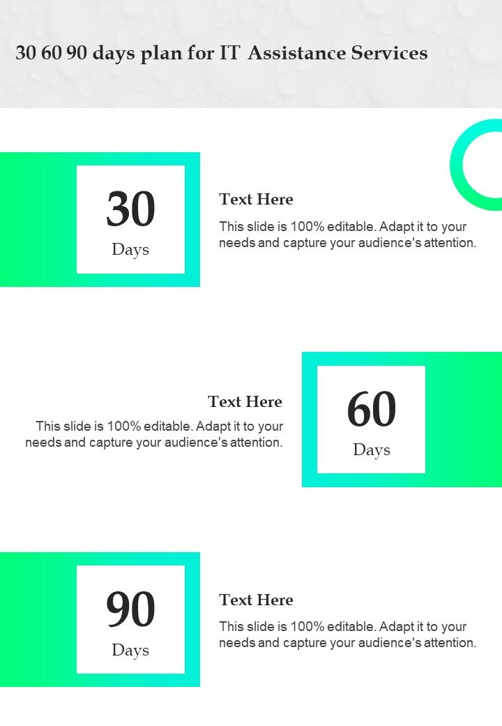 30_60_90_Days_Plan_For_IT_Assistance_Services_One_Pager_Sample_Example_Document_Slide_1.jpg