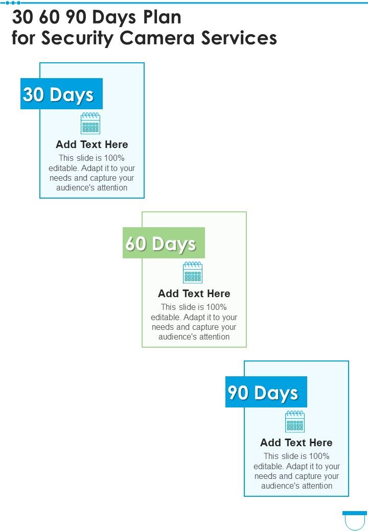 30_60_90_Days_Plan_For_Security_Camera_Services_One_Pager_Sample_Example_Document_Slide_1.jpg