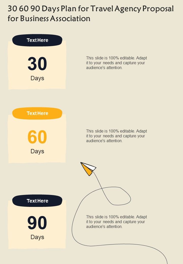 30_60_90_Days_Plan_For_Travel_Agency_Proposal_For_Business_Association_One_Pager_Sample_Example_Document_Slide_1.jpg