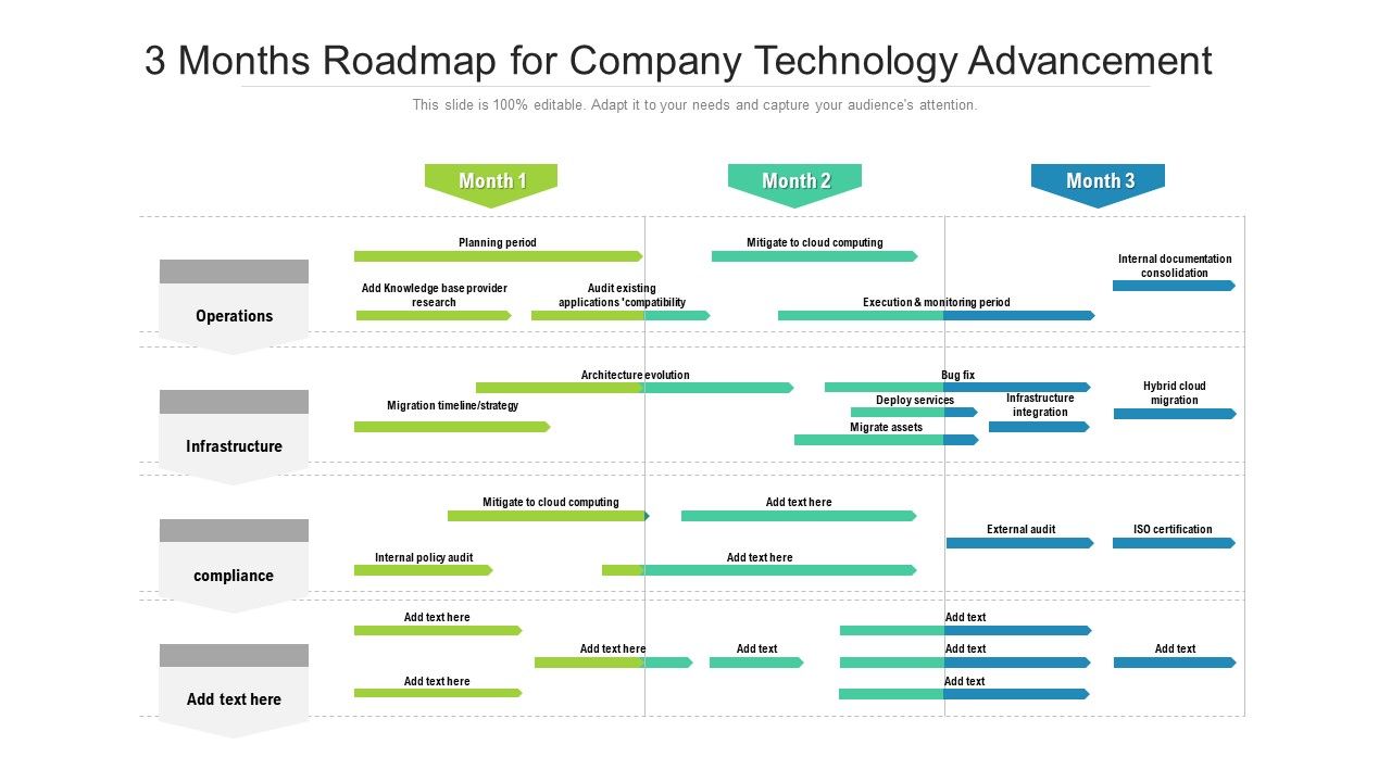 3_Months_Roadmap_For_Company_Technology_Advancement_Structure_Slide_1.jpg