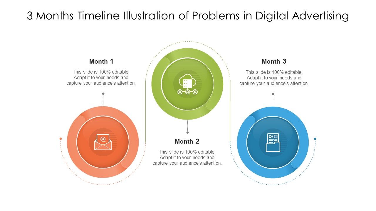 3_Months_Timeline_Illustration_Of_Problems_In_Digital_Advertising_Ppt_PowerPoint_Presentation_Diagram_Templates_PDF_Slide_1.jpg