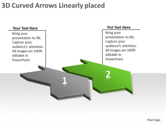 3d_curved_arrows_linearly_placed_creating_flowcharts_visio_powerpoint_slides_1.jpg