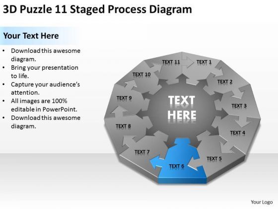 3d_puzzle_11_staged_process_diagram_ppt_small_business_plan_templates_powerpoint_slides_1.jpg