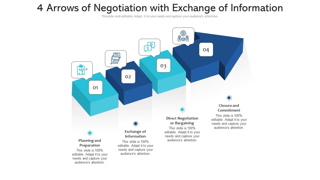 4_Arrows_Of_Negotiation_With_Exchange_Of_Information_Ppt_PowerPoint_Presentation_File_Example_PDF_Slide_1.jpg