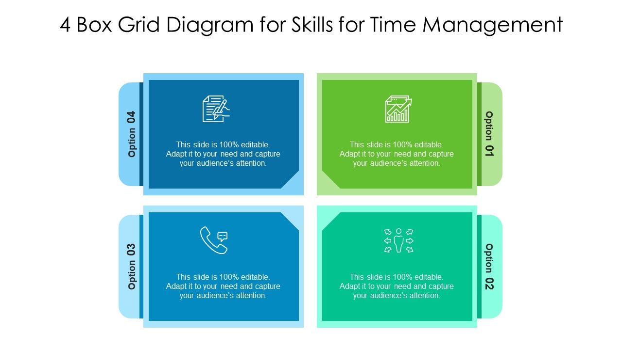 4_Box_Grid_Diagram_For_Skills_For_Time_Management_Ppt_Show_Design_Inspiration_PDF_Slide_1.jpg