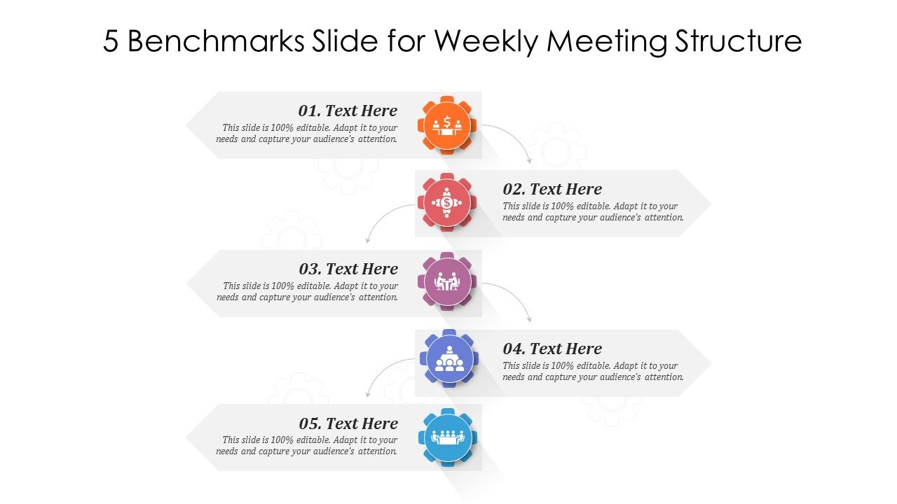5_Benchmarks_Slide_For_Weekly_Meeting_Structure_Ppt_PowerPoint_Presentation_File_Demonstration_PDF_Slide_1.jpg