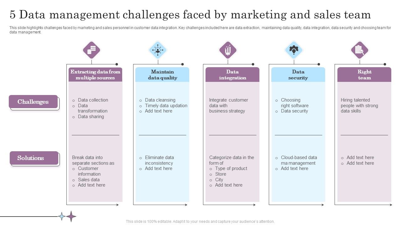 5_Data_Management_Challenges_Faced_By_Marketing_And_Sales_Team_Summary_PDF_Slide_1.jpg