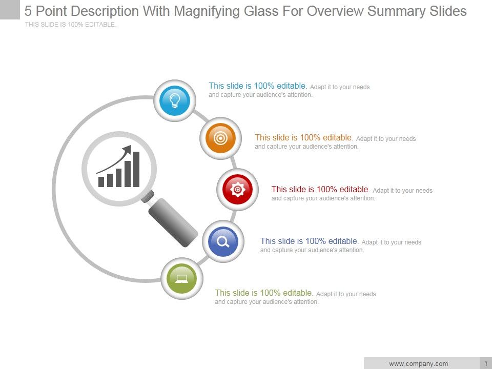 5_Point_Description_With_Magnifying_Glass_For_Overview_Summary_Ppt_PowerPoint_Presentation_Outline_Slide_1.jpg