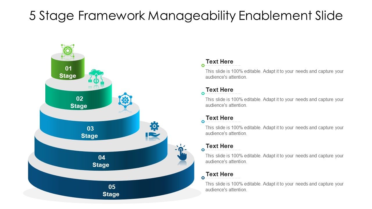 5_Stage_Framework_Manageability_Enablement_Slide_Ppt_PowerPoint_Presentation_Portfolio_Graphics_Template_PDF_Slide_1.jpg