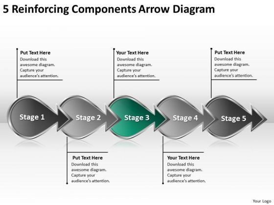 5_reinforcing_components_arrow_diagram_flowchart_business_prototyping_powerpoint_slides_1.jpg