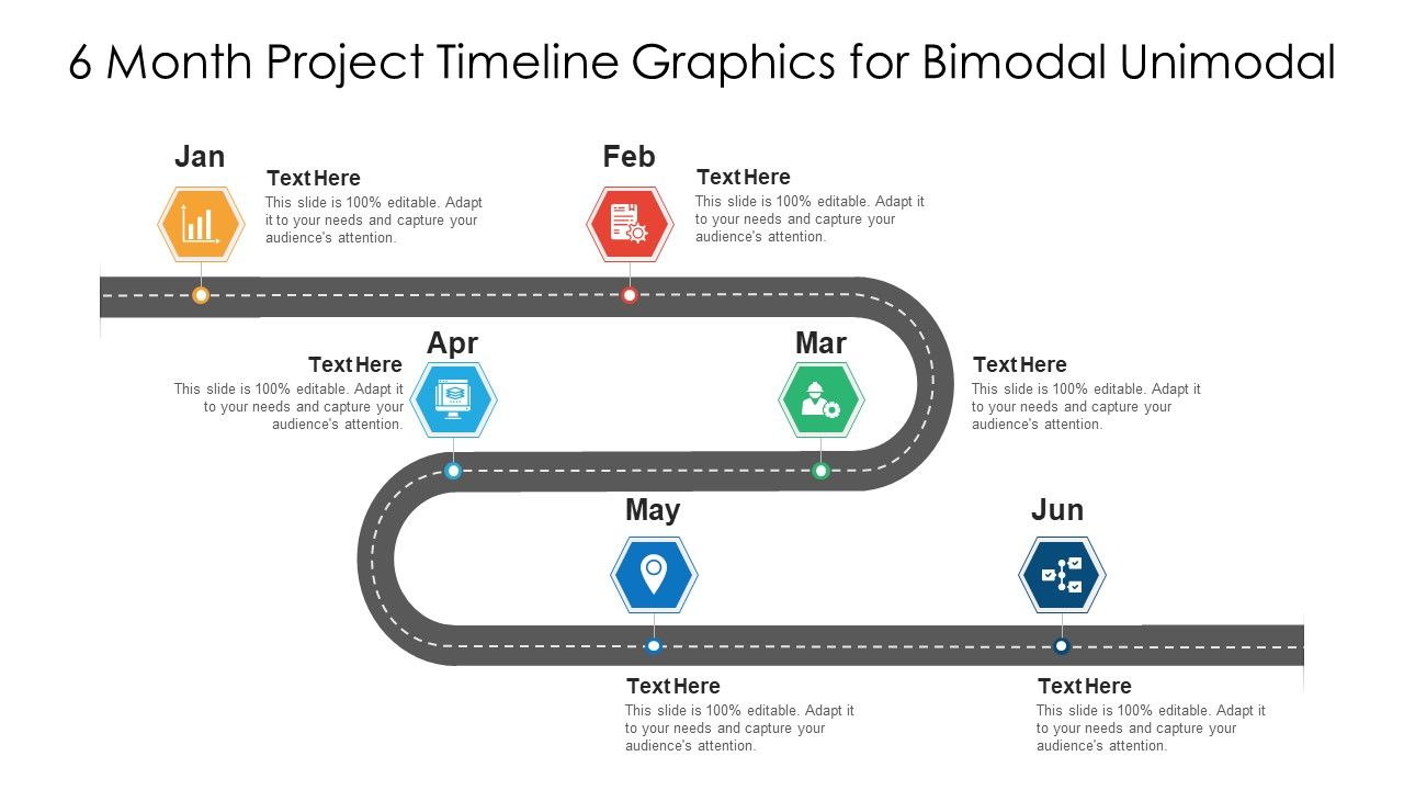 6_Month_Project_Timeline_Graphics_For_Bimodal_Unimodal_Ppt_PowerPoint_Presentation_File_Design_Ideas_PDF_Slide_1.jpg