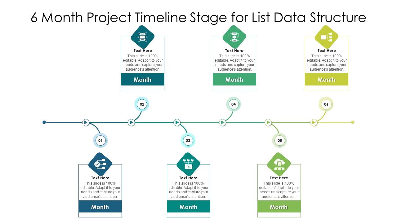 6_Month_Project_Timeline_Stage_For_List_Data_Structure_Ppt_PowerPoint_Presentation_File_Slides_PDF_Slide_1.jpg