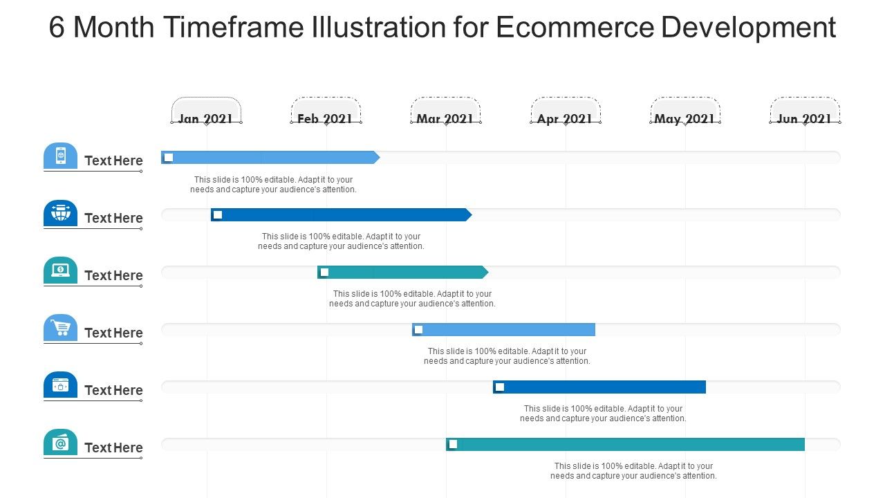 6_Month_Timeframe_Illustration_For_Ecommerce_Development_Ppt_PowerPoint_Presentation_File_Objects_PDF_Slide_1.jpg