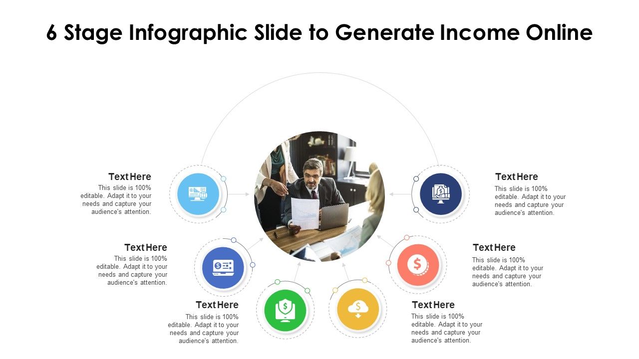 6_Stage_Infographic_Slide_To_Generate_Income_Online_Ppt_PowerPoint_Presentation_File_Design_Templates_PDF_Slide_1.jpg