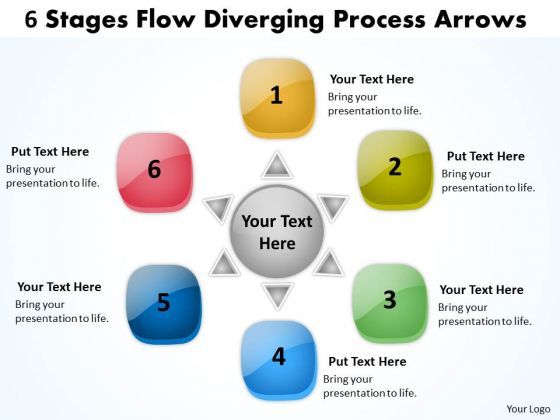 6_stages_flow_diverging_process_arrows_relative_cycle_chart_powerpoint_slides_1.jpg