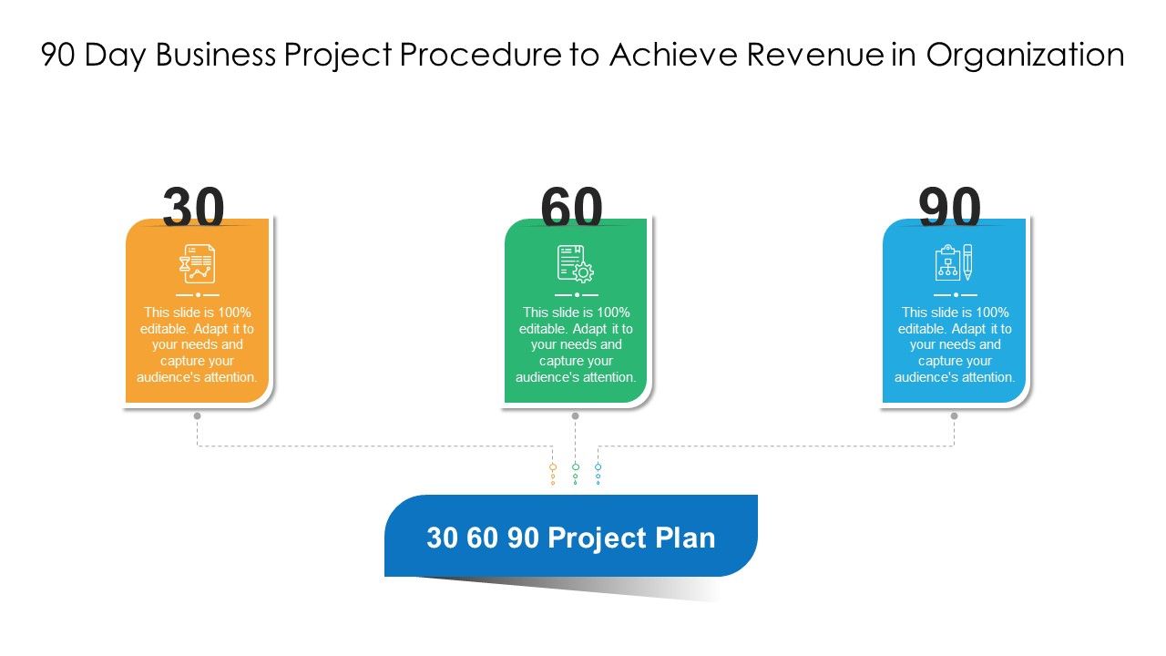 90_Day_Business_Project_Procedure_To_Achieve_Revenue_In_Organization_Ppt_PowerPoint_Presentation_File_Demonstration_PDF_Slide_1.jpg