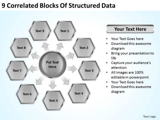 9_correlated_blocks_of_structured_data_outline_business_plan_powerpoint_slides_1.jpg