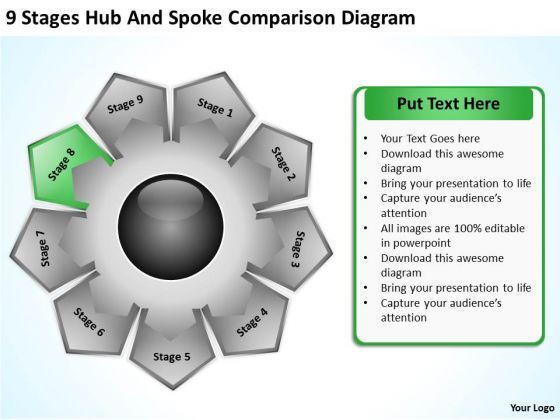 9_stages_hub_and_spoke_comparison_diagram_business_plan_powerpoint_slides_1.jpg