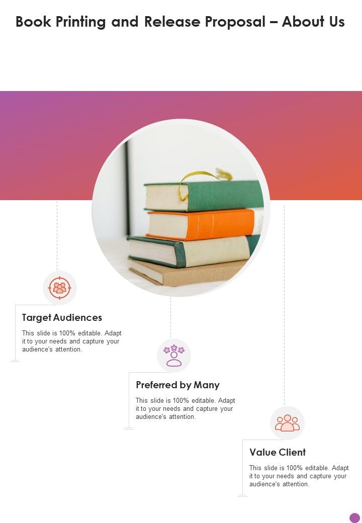 About_Us_Book_Printing_And_Release_Proposal_One_Pager_Sample_Example_Document_Slide_1.jpg