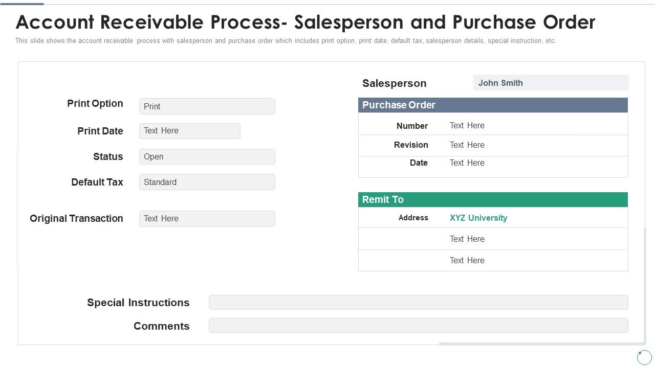 Accounts_Receivables_Optimization_Techniques_Account_Receivable_Process_Salesperson_And_Purchase_Order_Sample_PDF_Slide_1.jpg
