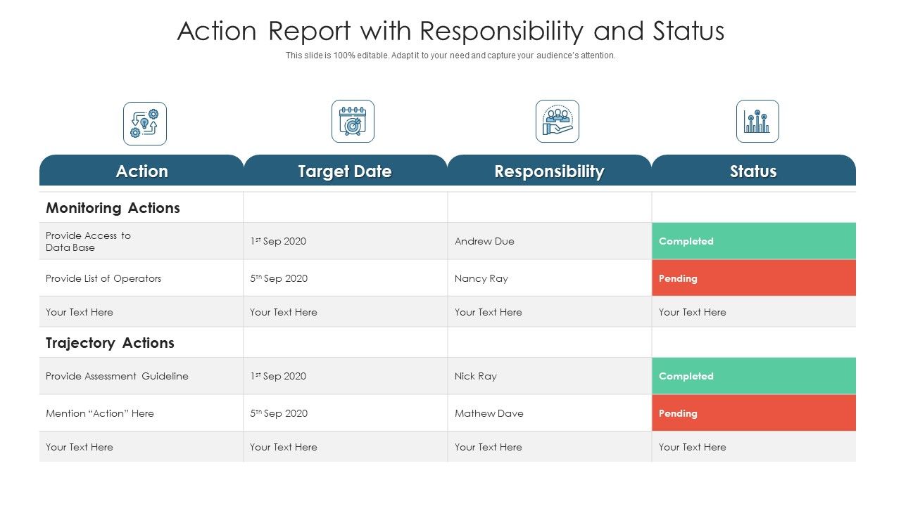 Action_Report_With_Responsibility_And_Status_Ppt_PowerPoint_Presentation_Slides_Background_PDF_Slide_1.jpg