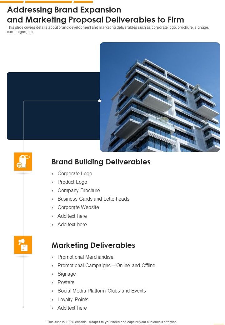 Addressing Brand Expansion And Marketing Proposal One Pager Sample Example Document Slide01