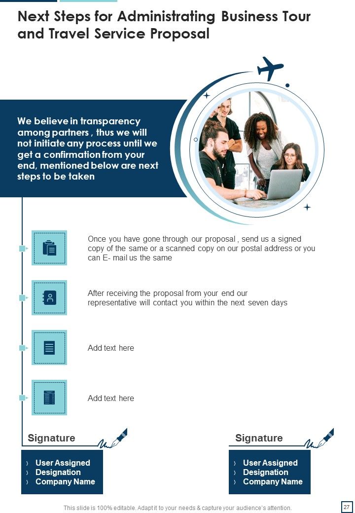 Administrating Business Tour And Travel Service Proposal Example Document Report Doc Pdf