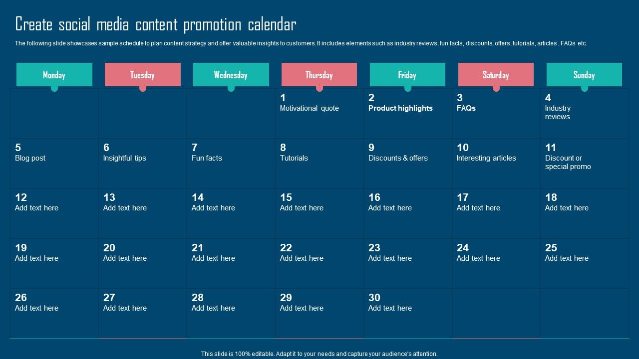 Adopting_IMC_Technique_To_Boost_Brand_Recognition_Create_Social_Media_Content_Promotion_Calendar_Microsoft_PDF_Slide_1.jpg