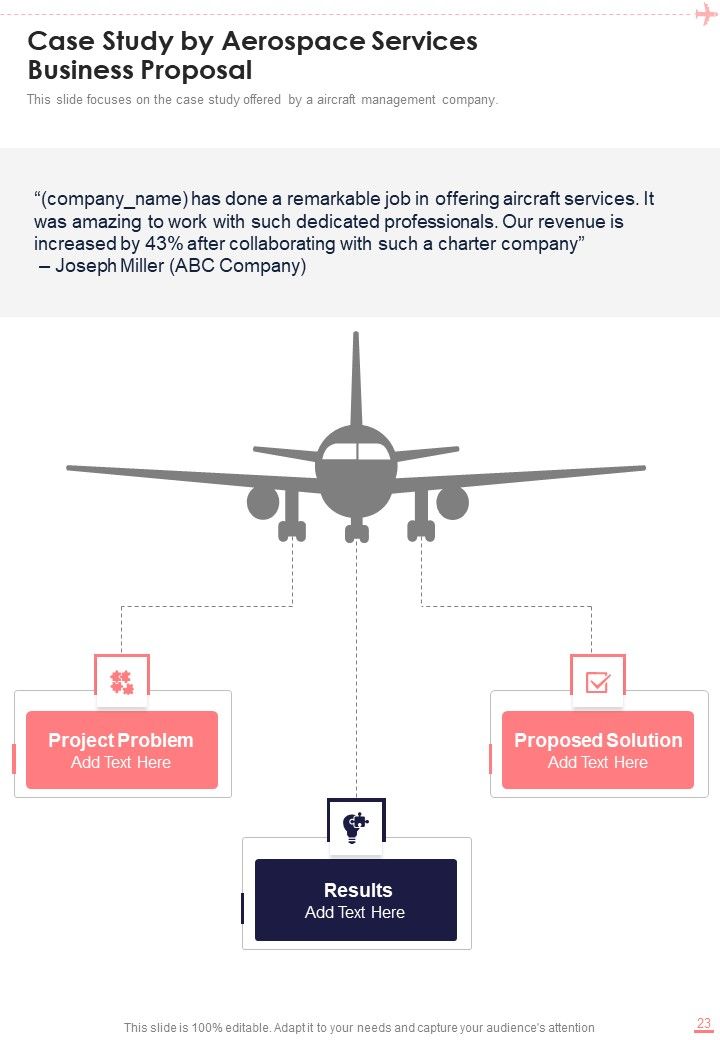 Aerospace Services Business Proposal Example Document Report Doc Pdf Ppt
