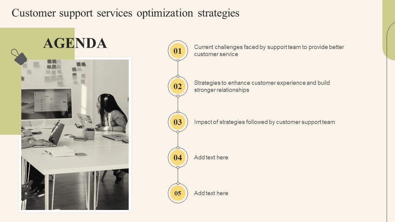 Agenda_Customer_Support_Services_Optimization_Strategies_Designs_PDF_Slide_1.jpg