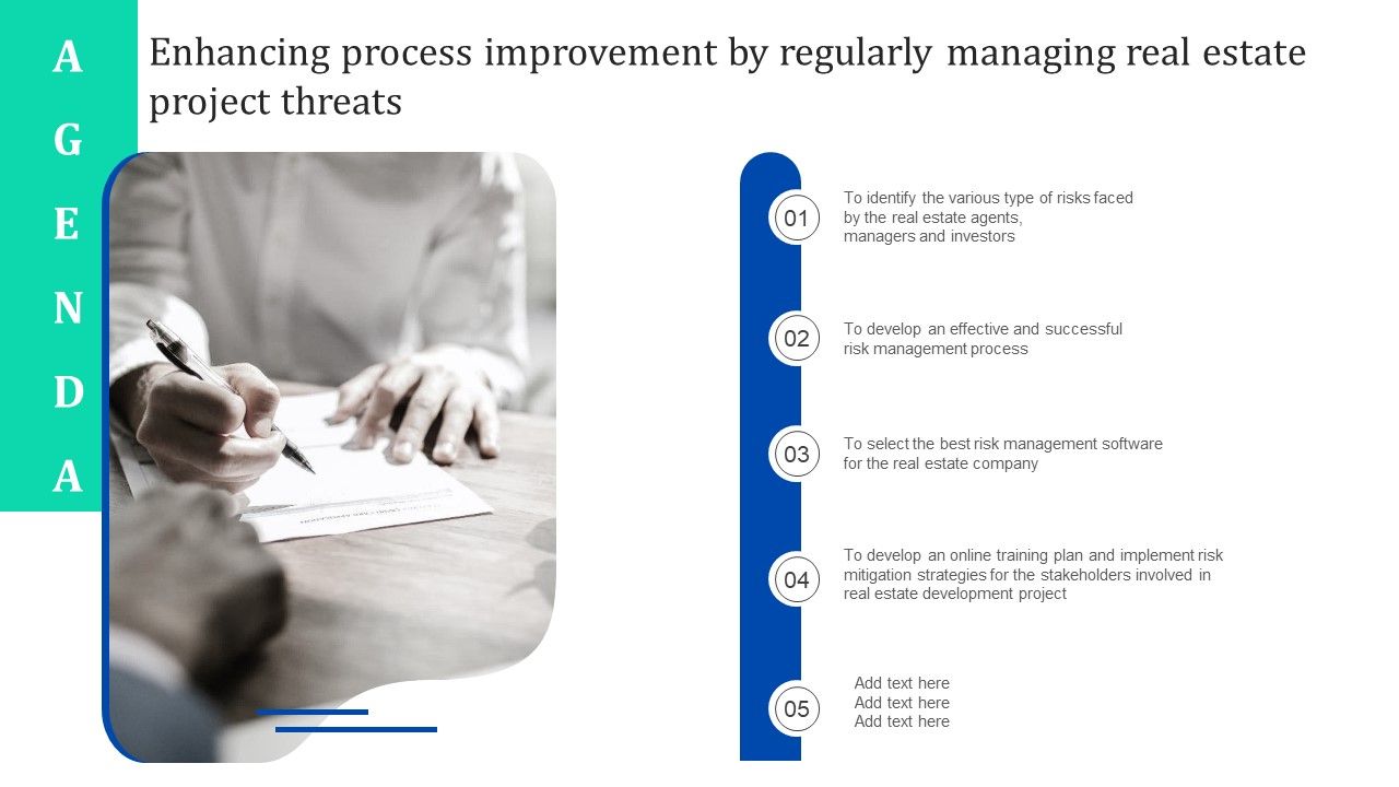 Agenda_Enhancing_Process_Improvement_By_Regularly_Managing_Real_Estate_Project_Threats_Sample_PDF_Slide_1.jpg