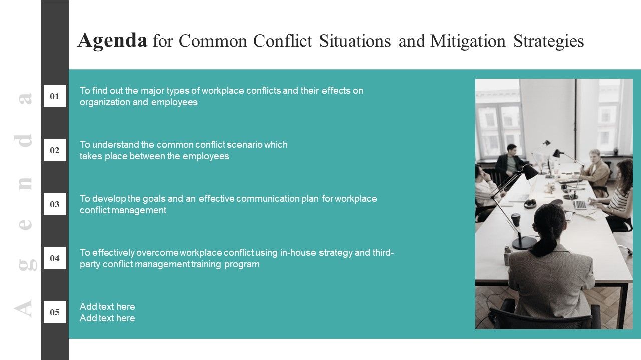 Agenda_For_Common_Conflict_Situations_And_Mitigation_Strategies_Diagrams_PDF_Slide_1.jpg