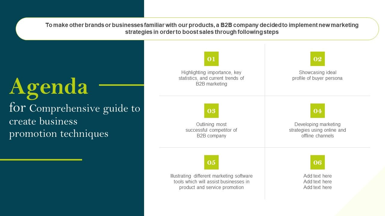 Agenda_For_Comprehensive_Guide_To_Create_Business_Promotion_Techniques_Ppt_PowerPoint_Presentation_File_Professional_PDF_Slide_1.jpg
