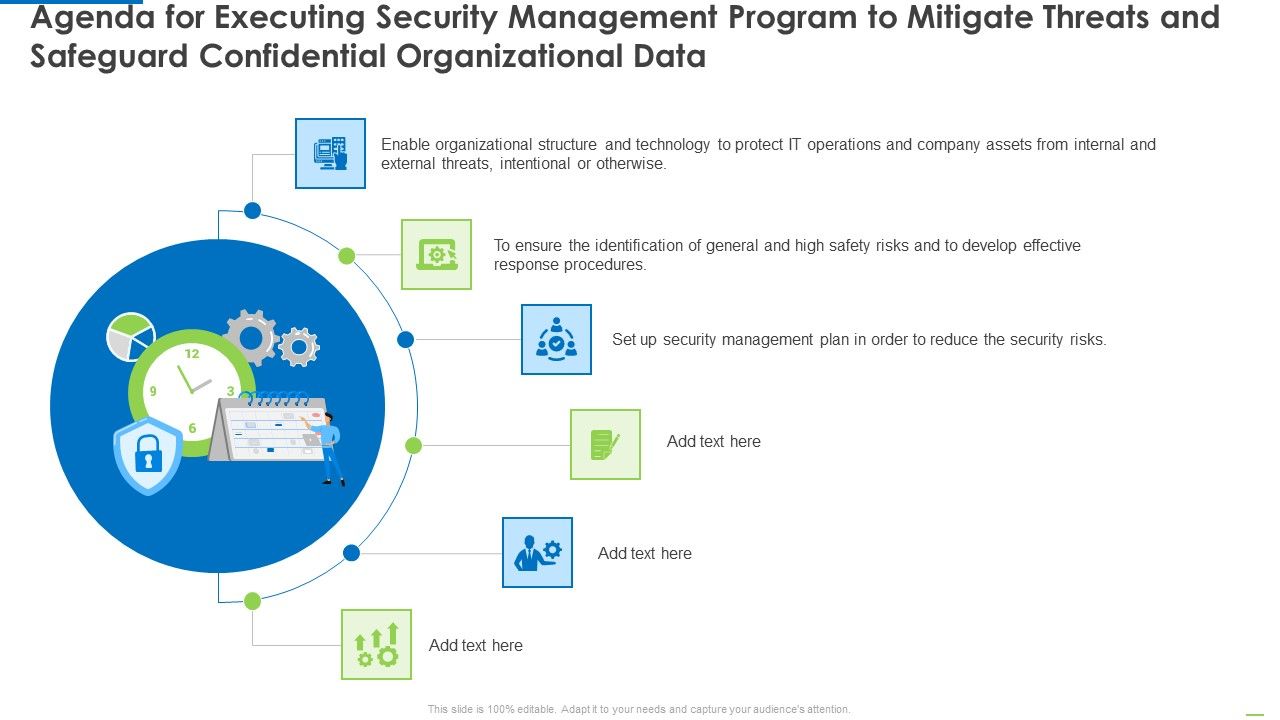 Agenda_For_Executing_Security_Management_Program_To_Mitigate_Threats_And_Safeguard_Confidential_Organizational_Data_Clipart_PDF_Slide_1.jpg