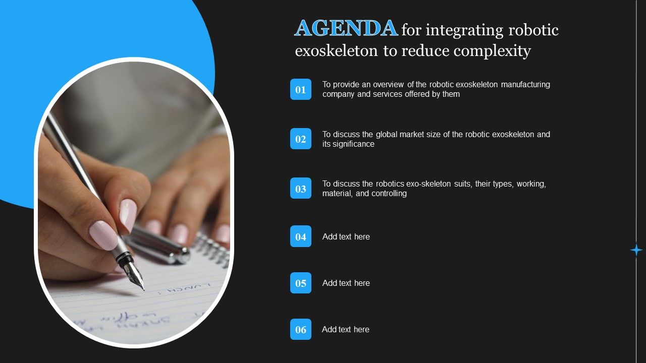 Agenda_For_Integrating_Robotic_Exoskeleton_To_Reduce_Complexity_Infographics_PDF_Slide_1.jpg