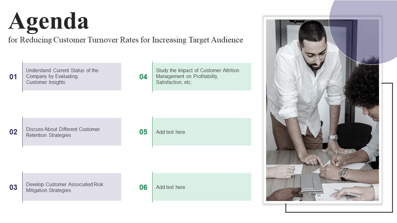 Agenda_For_Reducing_Customer_Turnover_Rates_For_Increasing_Target_Audience_Structure_PDF_Slide_1.jpg