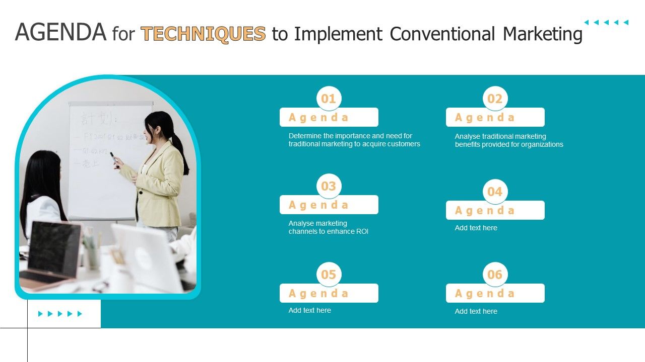 Agenda_For_Techniques_To_Implement_Conventional_Marketing_Pictures_PDF_Slide_1.jpg