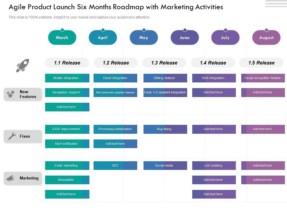 Agile_Product_Launch_Six_Months_Roadmap_With_Marketing_Activities_Clipart_Slide_1.jpg