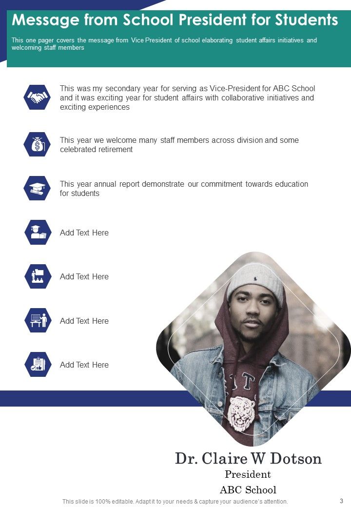 Annual Summary Of Students Achievement One Pager Documents