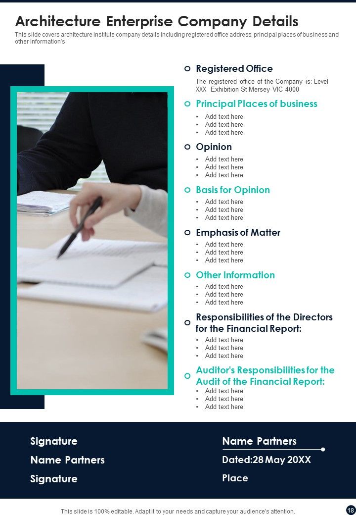 Architecture Enterprise Yearly Report One Pager Documents