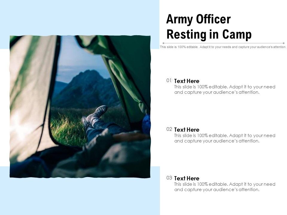 Army_Officer_Resting_In_Camp_Ppt_PowerPoint_Presentation_File_Model_PDF_Slide_1.jpg