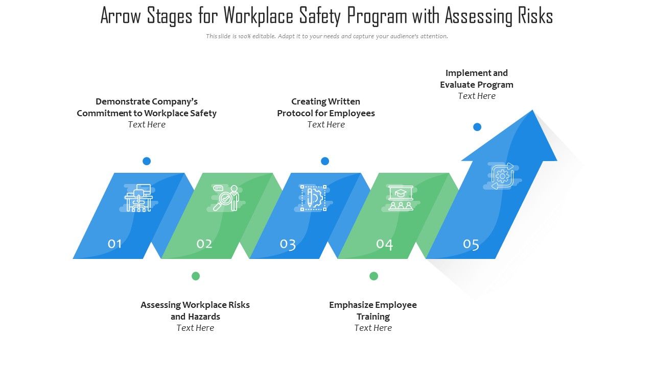 Arrow_Stages_For_Workplace_Safety_Program_With_Assessing_Risks_Ppt_PowerPoint_Presentation_File_Graphics_Download_PDF_Slide_1.jpg