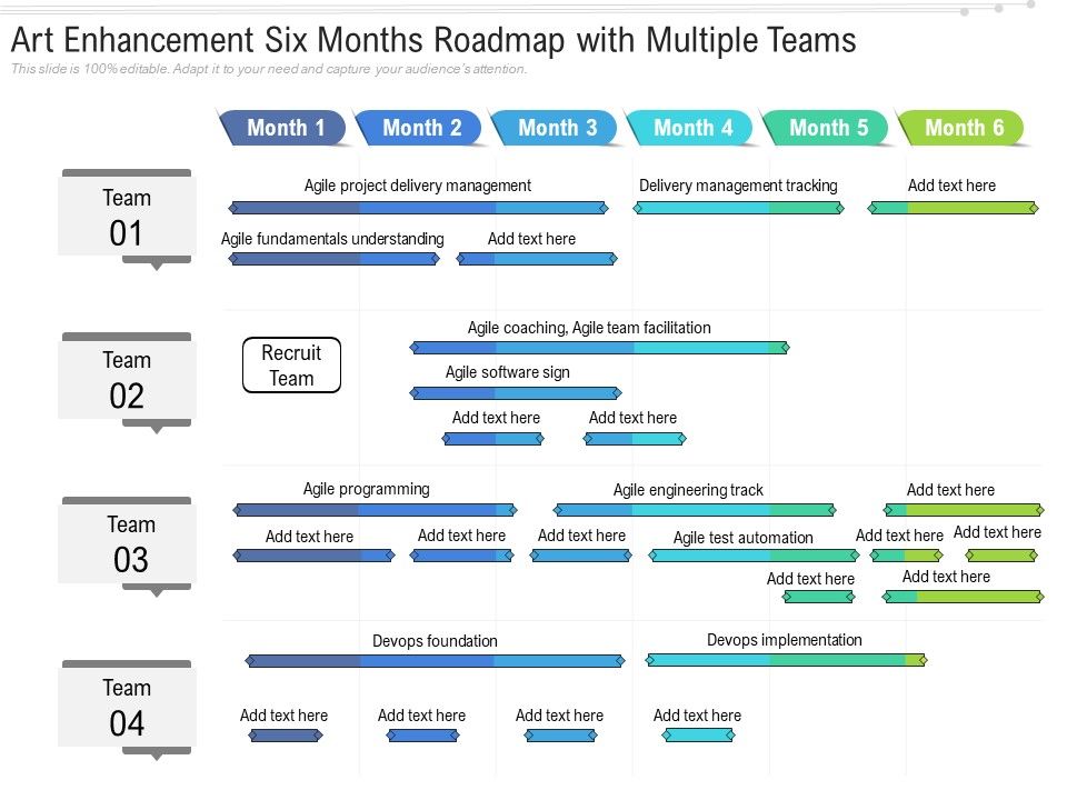 Art_Enhancement_Six_Months_Roadmap_With_Multiple_Teams_Diagrams_Slide_1.jpg