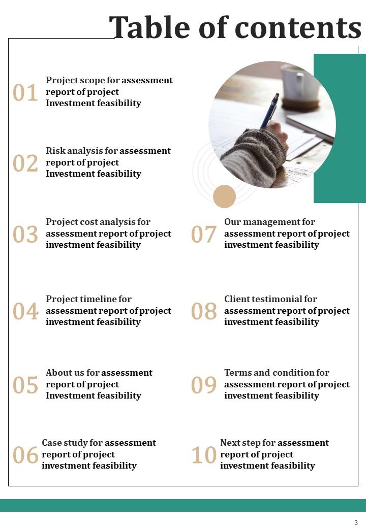 Assessment Report Of Project Investment Feasibility Example Document Report Doc Pdf Ppt