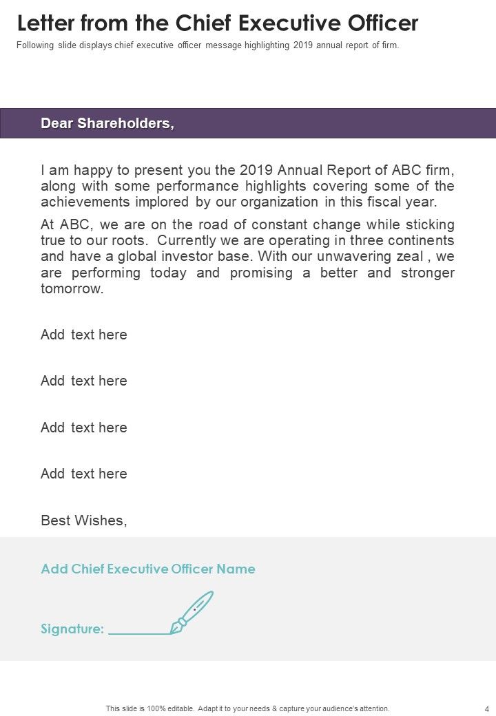 Asset Management Yearly Report One Pager Documents