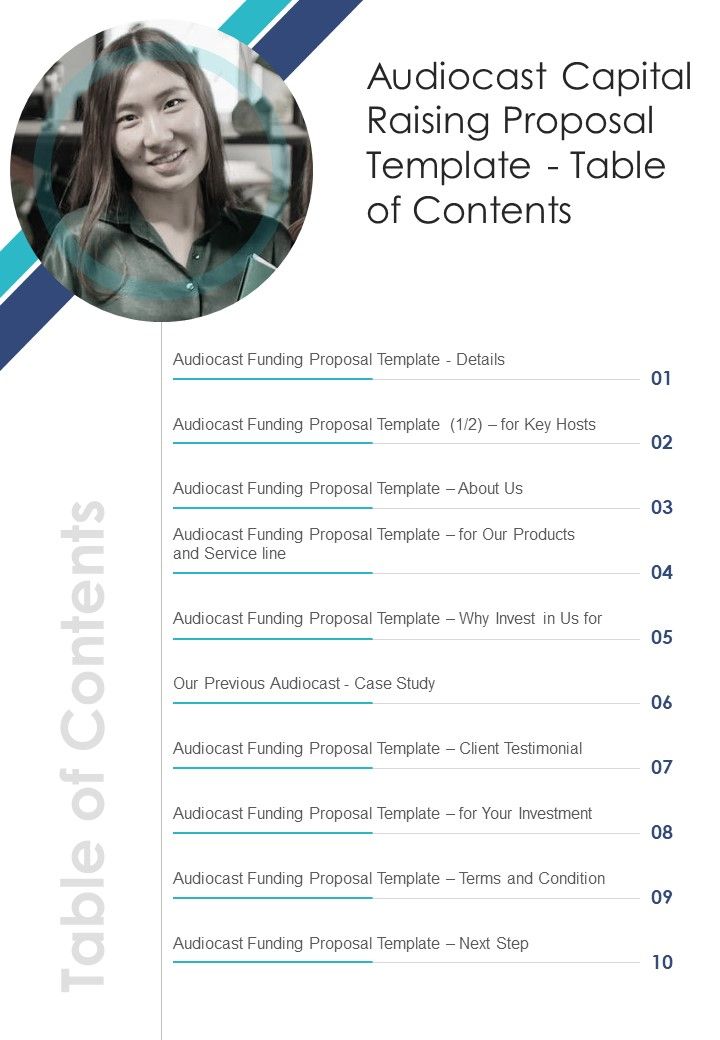 Audiocast Capital Raising Proposal Template Example Document Report Doc Pdf Ppt