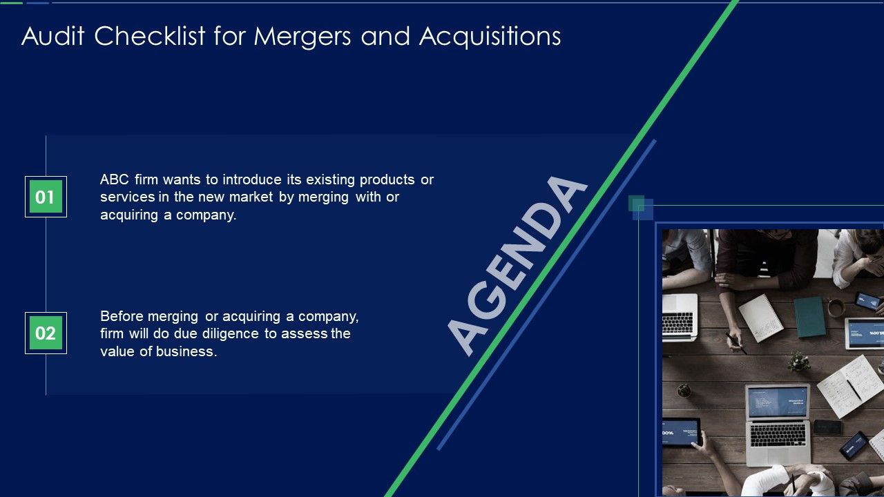 Audit_Checklist_For_Mergers_And_Acquisitions_Agenda_Elements_PDF_Slide_1.jpg